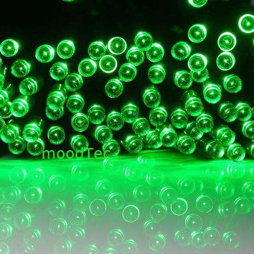 Quality Green 100 LED Solar String Fairy Lights - Green 15 Meters (In Stock)