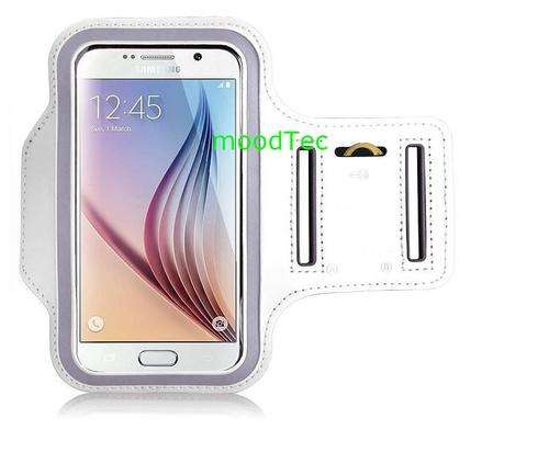 Sport Armband for Samsung Galaxy S6 / S6 Edge - Silver/White