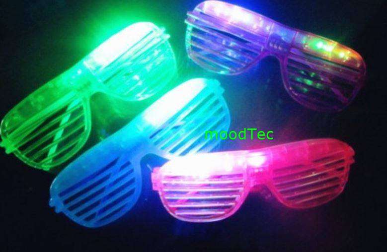 LED Flashing Party Glasses - Lime Green Glasses (In Stock)