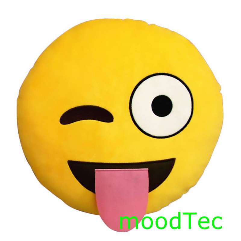 QQ Emoji Emoticon Cushion Throw Pillow - Naughty