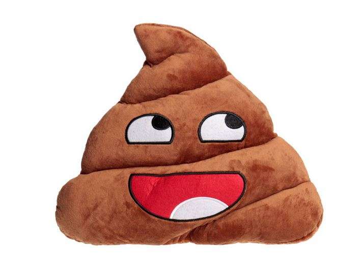QQ Emoji Emoticon Cushion Throw Pillow - Poo
