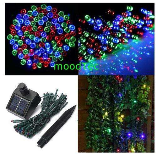 Colorful 100 LED Solar Powered Fairy String Light Garden / Party Decor