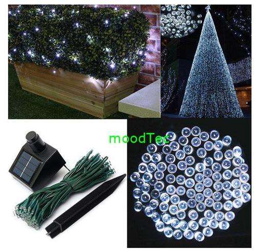 White 100 LED Solar Powered Fairy String Light Garden / Party Decor (In Stock)
