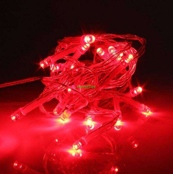 2M USB 20 LED Fairy String Lights Party Decoration - Plugs into USB port - Red