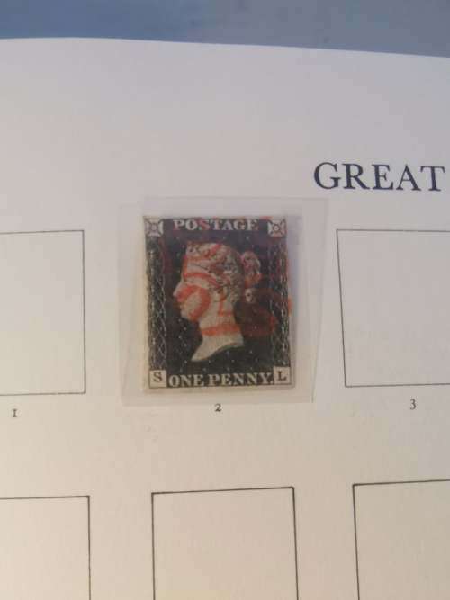 Penny Black Plate 1b stamp