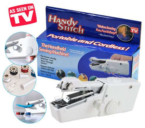 Portable Cordless Electric Sewing Machine Handheld Handy Stitch