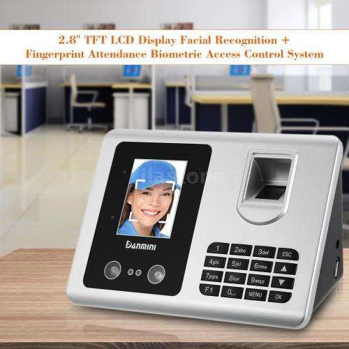 DANMINI Smart Facial Recognition Time Clocks Fingerprint Attendance System
