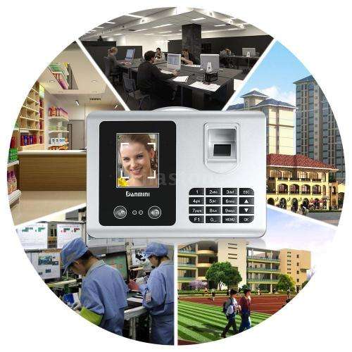 DANMINI Smart Facial Recognition Time Clocks Fingerprint Attendance System