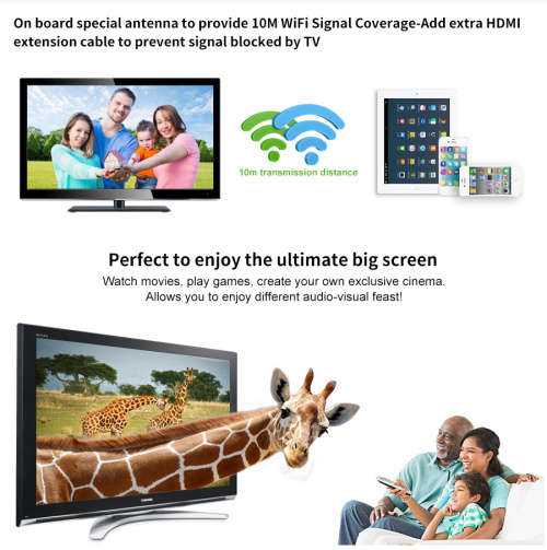 AnyCast M4 Plus Wireless WiFi Display Dongle Receiver 1080P HDMI Media Streamer TV Stick DLNA Airpla
