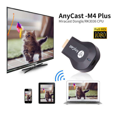 AnyCast M4 Plus Wireless WiFi Display Dongle Receiver 1080P HDMI Media Streamer TV Stick DLNA Airpla