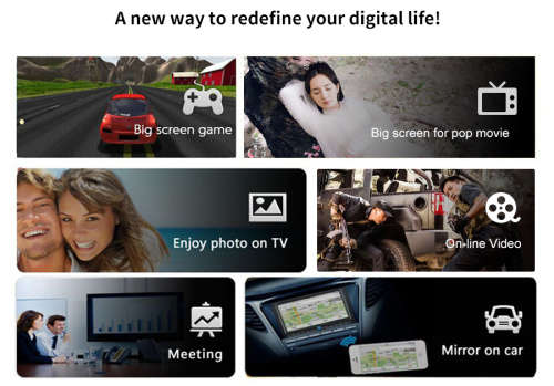 AnyCast M4 Plus Wireless WiFi Display Dongle Receiver 1080P HDMI Media Streamer TV Stick DLNA Airpla