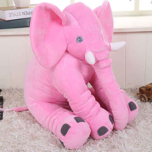 Long Nose Elephant Doll Soft Plush Stuffed Waist Pillow Toys For Baby Kids