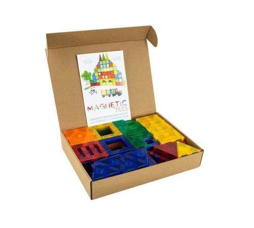 100pc 3D Magnetic Tile Cionstruction Building Toy Set - Hardly Used in Retail Box