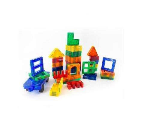 100pc 3D Magnetic Tile Cionstruction Building Toy Set - Hardly Used in Retail Box