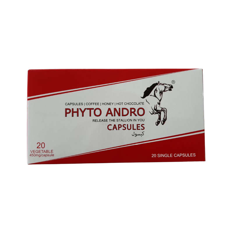 Phyto Andro® Capsules box with 20 single sachets - Premium Herbal Sexual Wellness Supplement