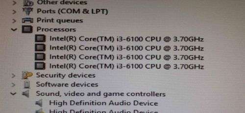 Lenovo M910T i3 6100CPU, 500GB HDD, 8GB DDR4 RAM