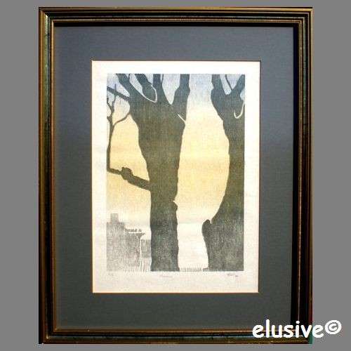 SEROGRAPH (LIMITED ED NO 2/3). 'Morning' by  Artist 'Blocht' (?). Framed and glazed. (1989).