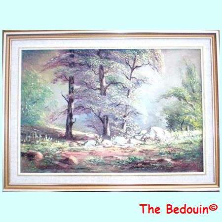 H Potgieter (S A Artist) IN THE FORREST. Oil Painting. Framed. Vintage (1963)