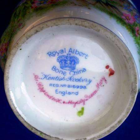 ROYAL ALBERT. 5 TEACUPS. Kentish Rockery pattern. 'Countess' Shape. (pre 1953). Bone China.