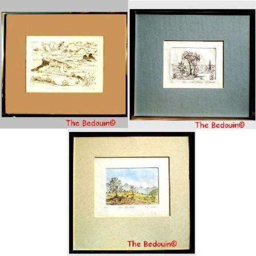 3 engravings on offer