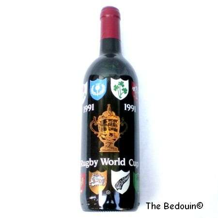 1991 RUGBY WORLD CUP. Commemorative Bottle of Wine (Red Bordeaux). 750 ml.