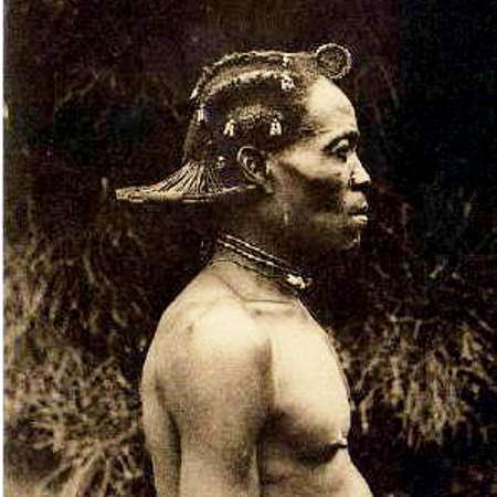 Baluba hairstyle.