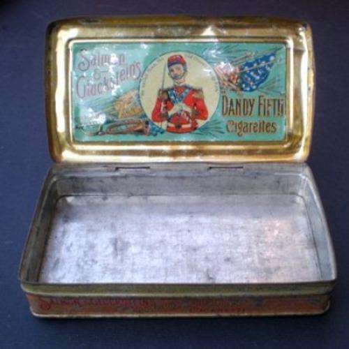 the tin when opened