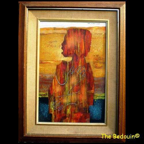(For Cvery). EDIN CURRIE - WOOD (b 1914). Listed S A Artist. WOMAN SINGING. Oil. (c 1970). Framed.