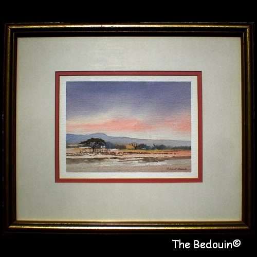 RICHARD RENNIE (Well known SA Artist). BUSHVELD LANDSCAPE. Water Colour painting. Framed (c 2000)