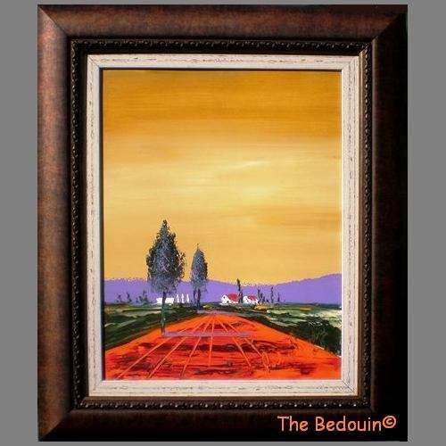 PAUL VAN RENSBURG (Well known SA Artist). FARM LANDSCAPE. Original Acrylic. Framed (2004)