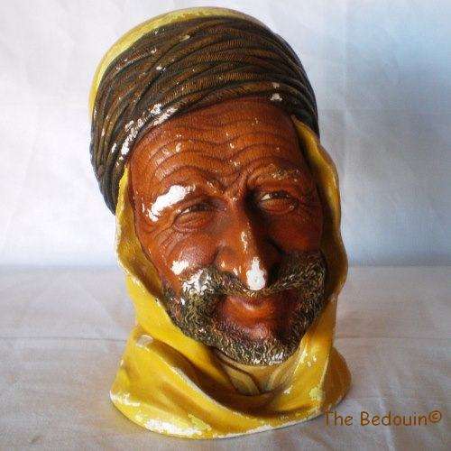 BOSSONS chalkware figurine. THE MOROCCAN (SHELF MODEL). 1963 - 1966. Scarce. For Restoration.