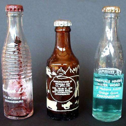 Backs of bottles