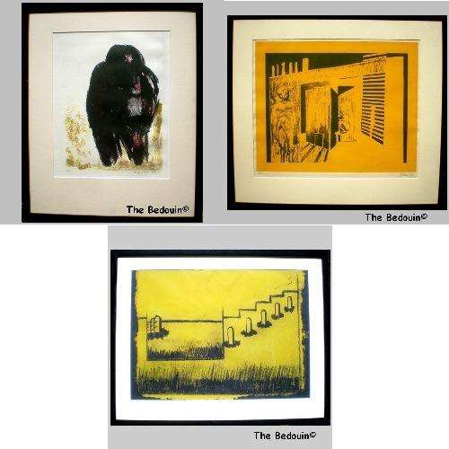 HERMAN VAN NAZARETH (SA ARTIST BORN 1936) - 3 FRAMED SERIGRAPHS