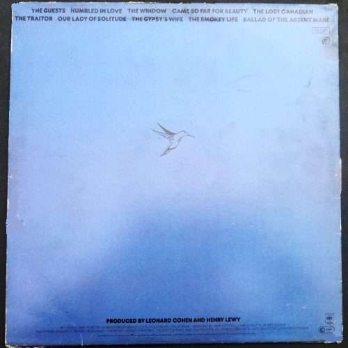 Leonard Cohen - RECENT SONGS. Vinyl 33 rpm LP album. (VG+/VG+). European release (1979).