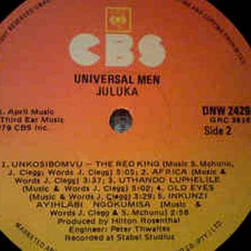 Juluka (Johnny Clegg / Sipho Mchunu) - UNIVERSAL MEN. Vinyl  LP. (VG+/VG). 1979. SA release.