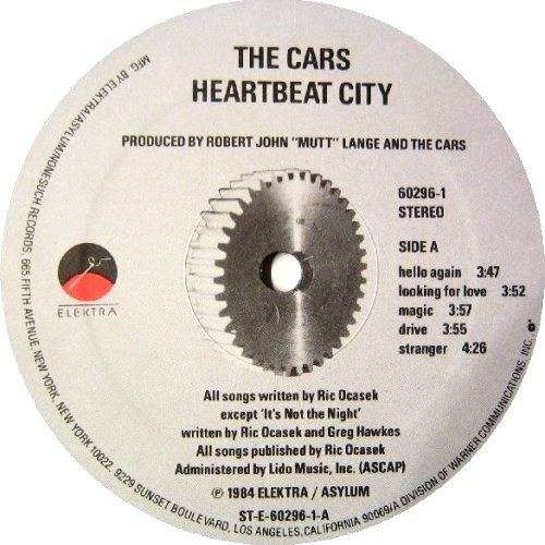 The Cars - HEARTBEAT CITY. Vinyl  LP. Gatefold sleeve. (NM/NM). USA Release. (1984).