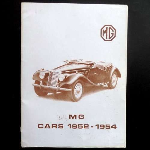 R M Clarke (ed) - MG CARS 1952 - 1954. Articles from Autocar etc. Paperback Undated (1960s).