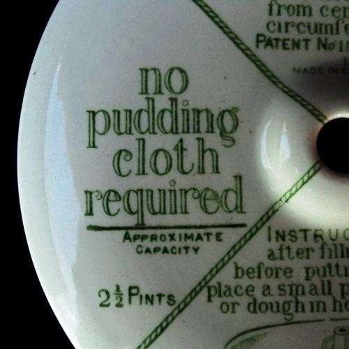 Antique Grimwade's. THE 'QUICK-COOKER' BOWL. 2 1/2 Pints Porcelain Pudding Cooking Bowl.1909 Patent.