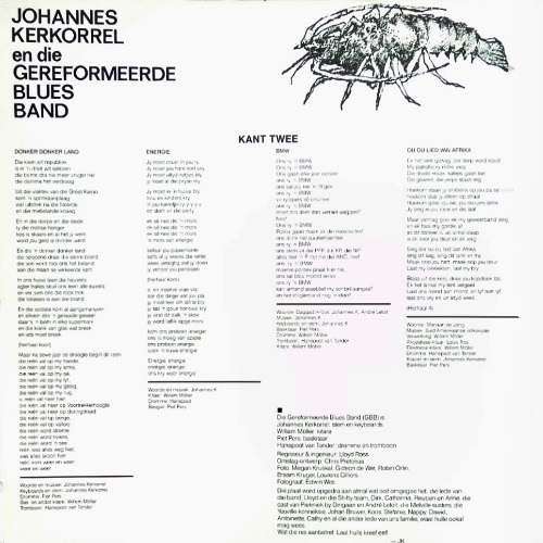 Johannes Kerkorrel En Die Gereformeerde Blues Band. EET KREEF ! Vinyl  LP (VG+/VG+). 1989.  S.A.