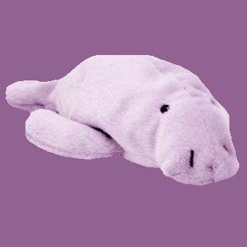 MANNY. Collectable Plush toy Manatee. Ty Beanie Baby. Retired.