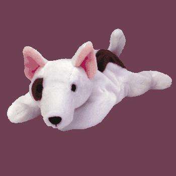 BUTCH. The Bull Terrier. Collectable Ty Beanie Baby. Born August 16, 1998 (retired)