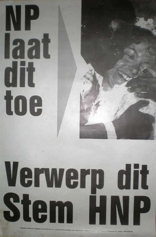 H. N. P. POLITIEKE PLAKKAAT. Anti rassevermenging.