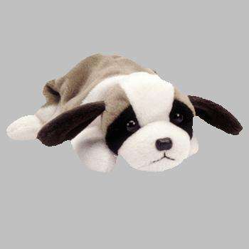BERNIE the Saint Bernard dog (soft toy). Collectable. Ty Beanie Baby. Born October 3. 1996. Retired.