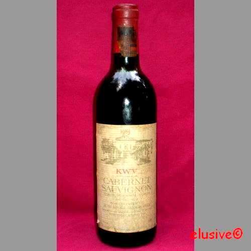 Wine. KWV. Cabernet Sauvignon. 1983. 750 ml.