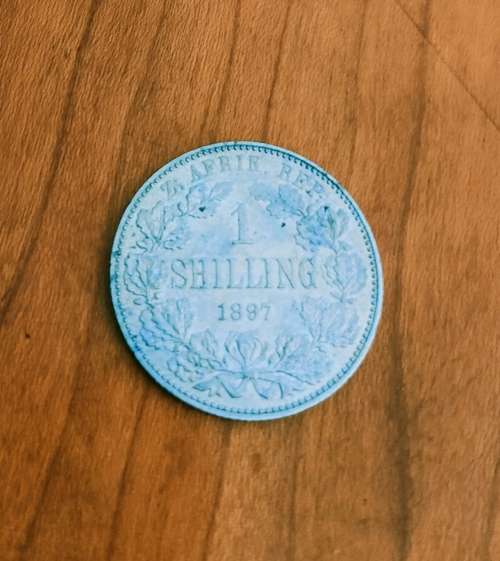 1897 ZAR One Shilling SS