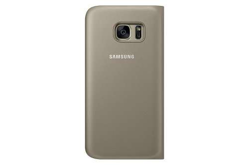 Samsung Galaxy S7 Case S-View Flip Cover - Gold (NOT for S7 EDGE)