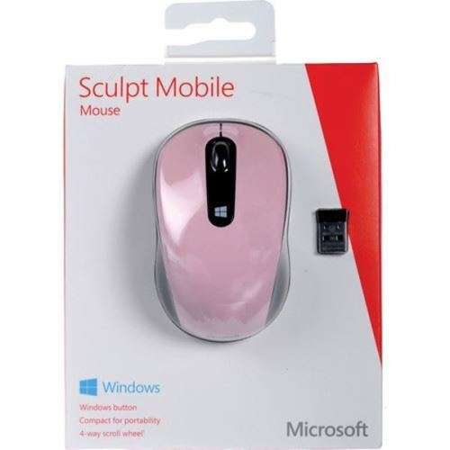 Microsoft Sculpt Mobile Mouse - Pink