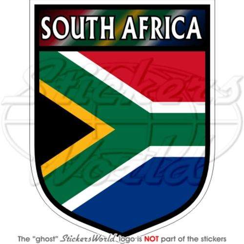 SOUTH AFRICA African Shield Vinyl Bumper Sticker-Decal 4" (100mm)