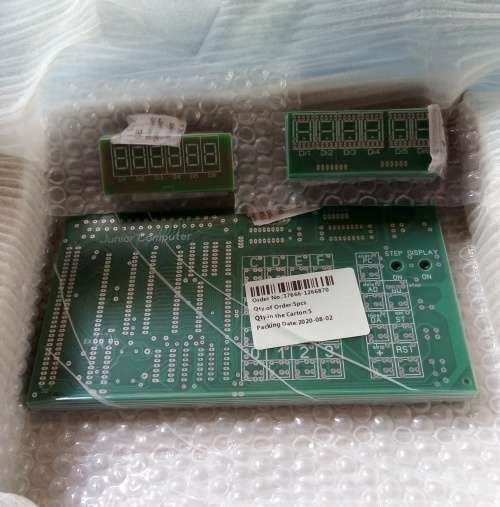 Elektor Junior Computer SBC PCB and display board.