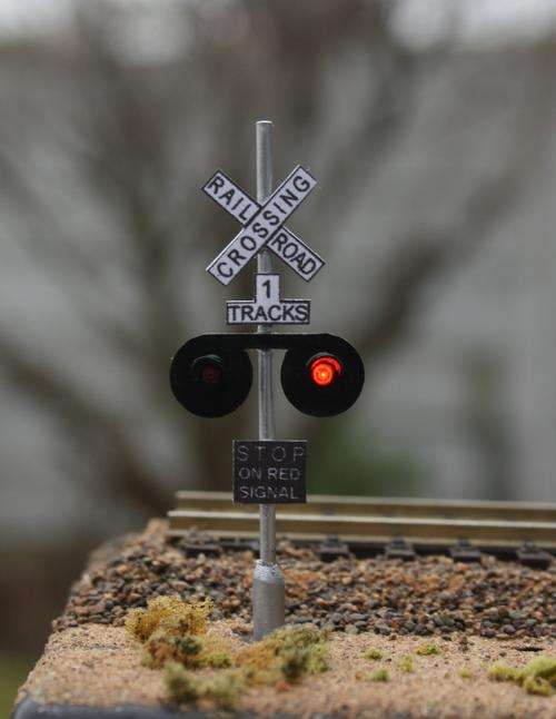 American style HO Scale level crossing kit.